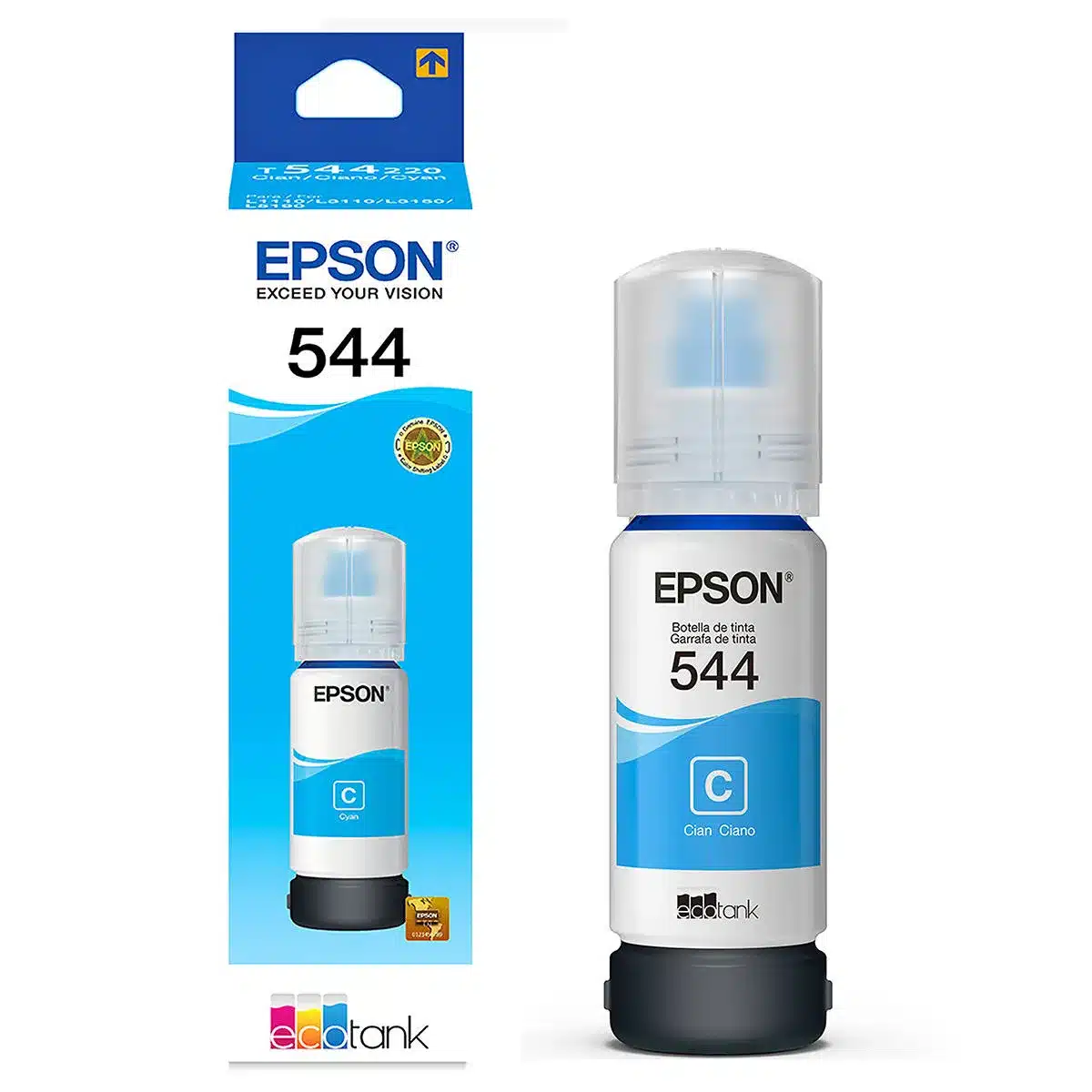 Tinta Epson Original 544 Cyan (Azul)