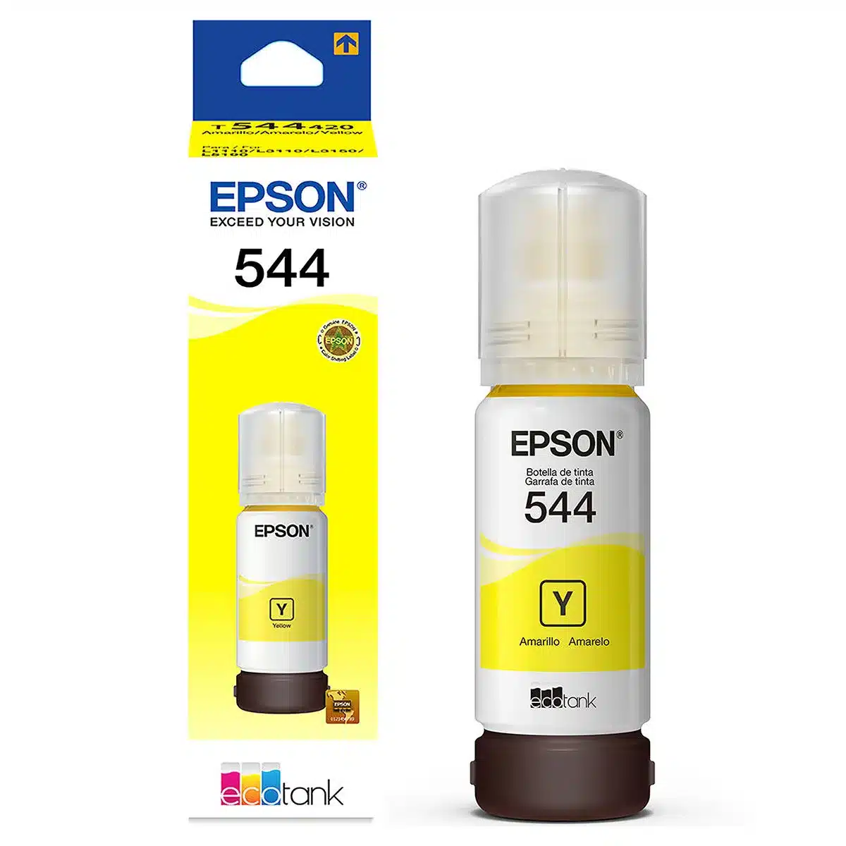 Tinta Epson Original 544 Yellow (Amarelo)
